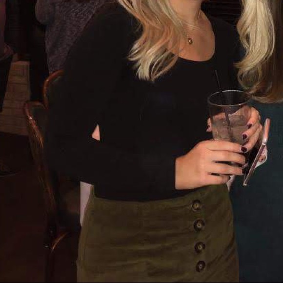 Urban Outfitters BDG Olive Green Skirt - Picture 2 of 3